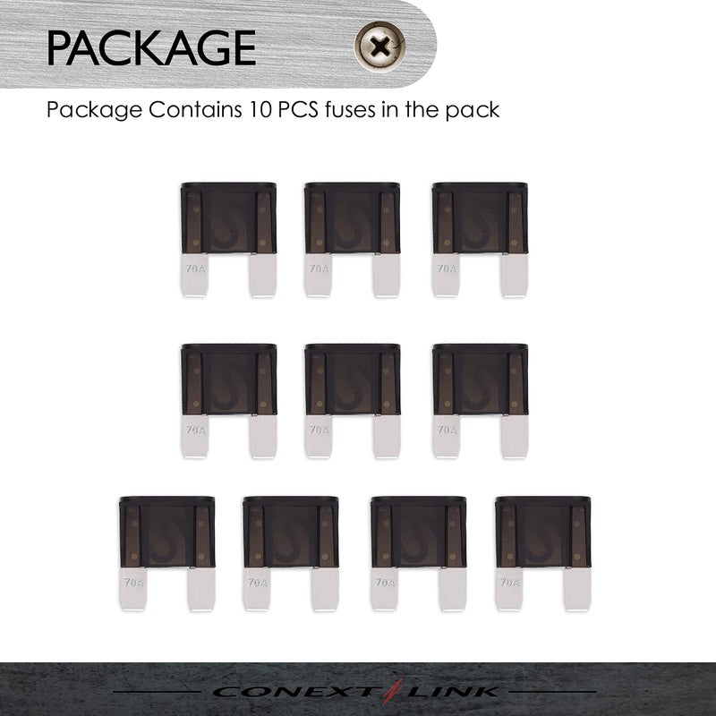 Conext Link MAXI70-10 Nickel 70 Amp MAXI Fuse 10 Pack - Image 5